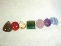 手磨きカボションチャクラセット:10